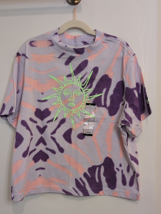The Nike Tee Other - Kids Neon Sun Tie-Dye Tee - Purple & Peach